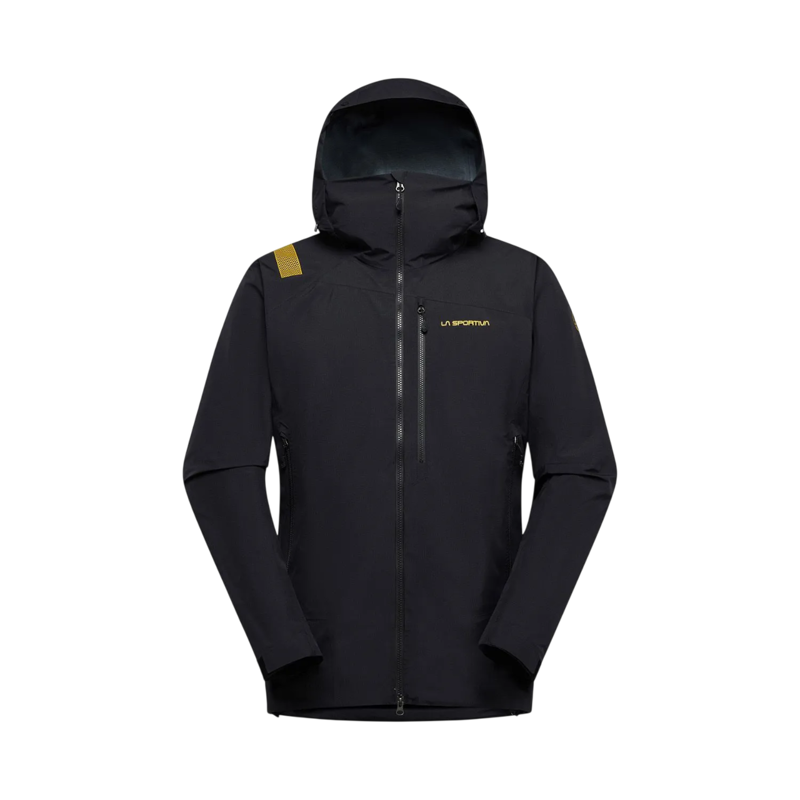 La Sportiva Men's Alpine Guide GTX Perfomance Jacket in Black/Yellow