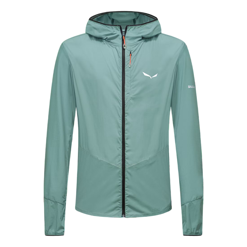 Salewa Men's Pedroc Wind Hooded Light Jacket in Willow