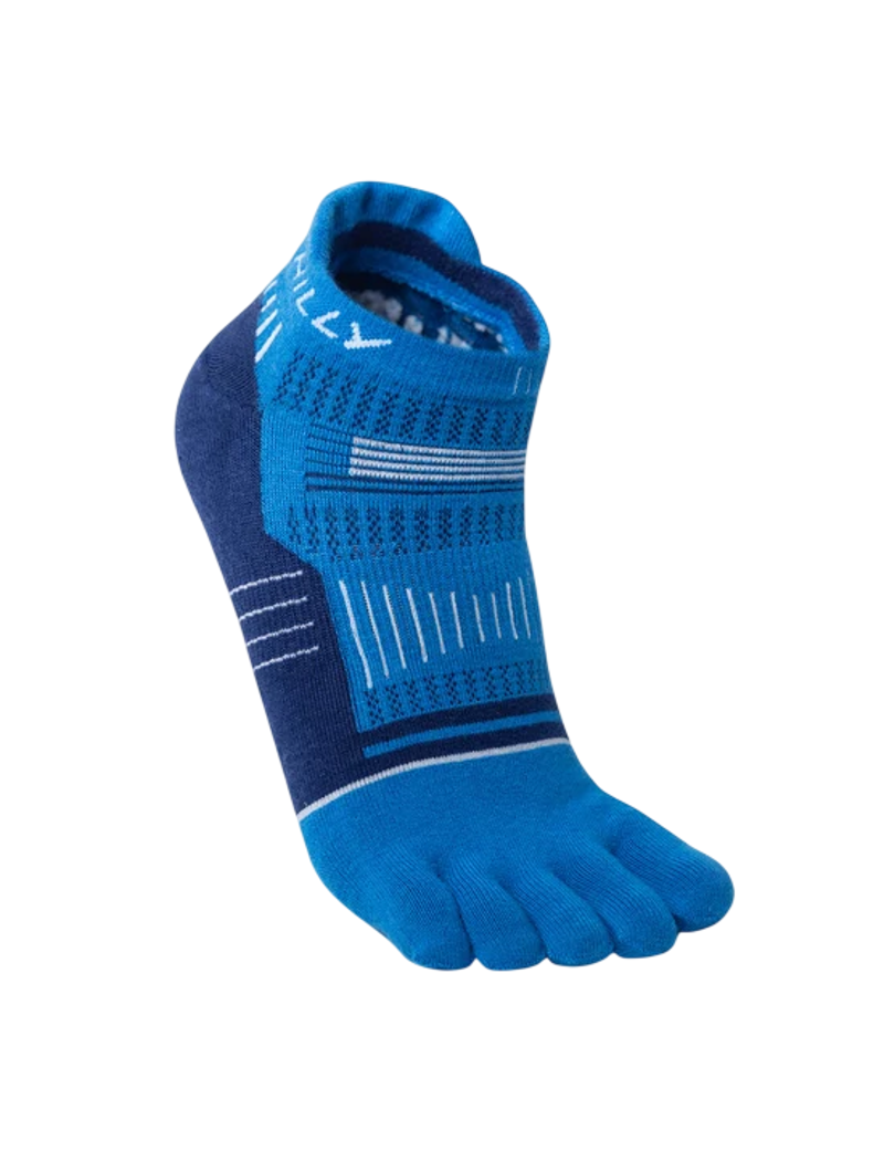 Hilly Unisex Toes Socklet Min in ElecBl/MidBl/White