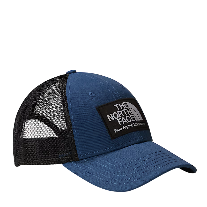 The North Face Embroidered Mudder Trucker in Shady Blue/Bear