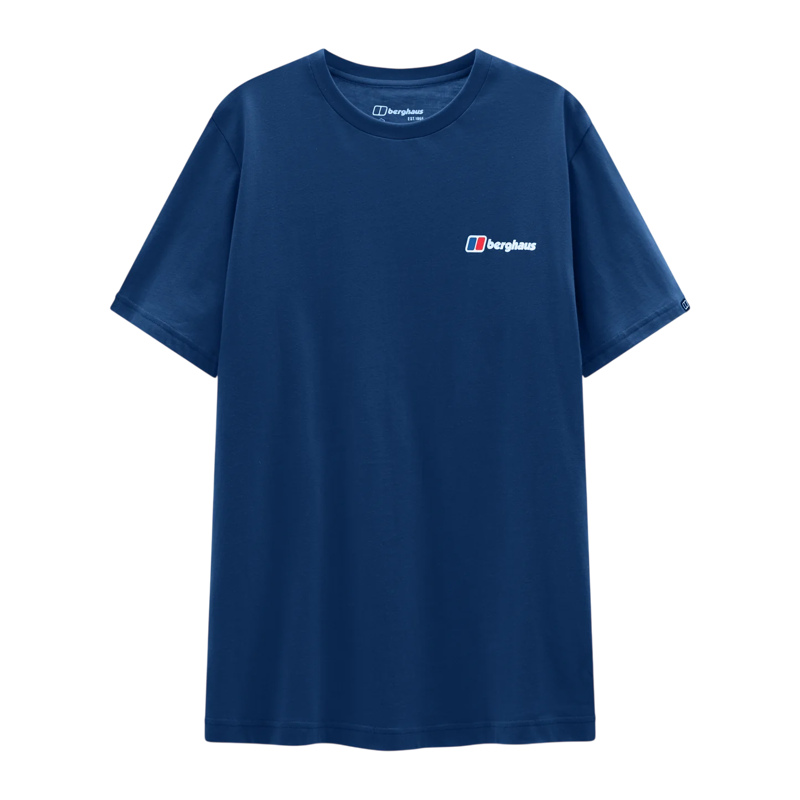 Berghaus Men's Class Logo Tee in Blue