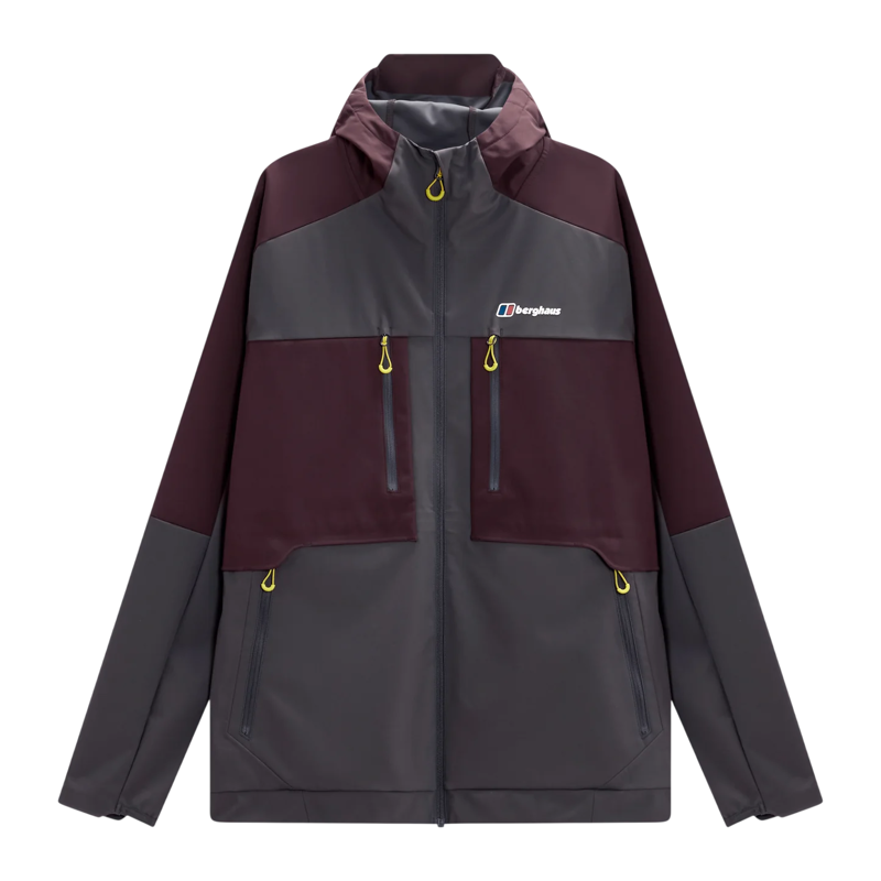Berghaus Men's Vantashell Jacket in Black/Purple