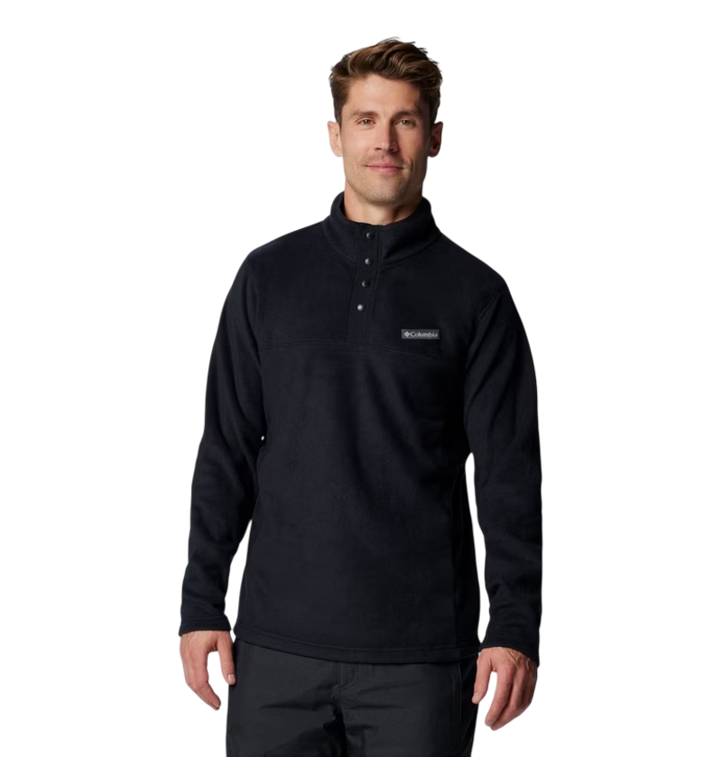 Columbia Men's Steens Mountain Half Snap II Fleece in Black