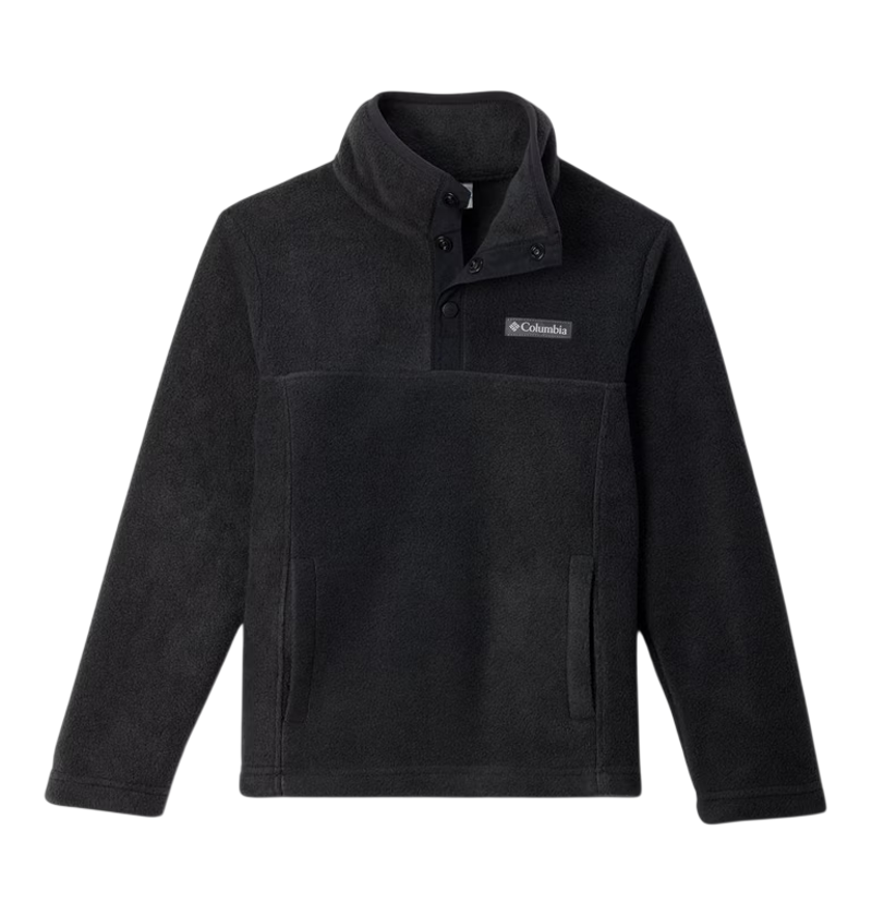 Columbia Kid's Steens Mtn II 1/4 Snap Fleece Pull-Over in Black