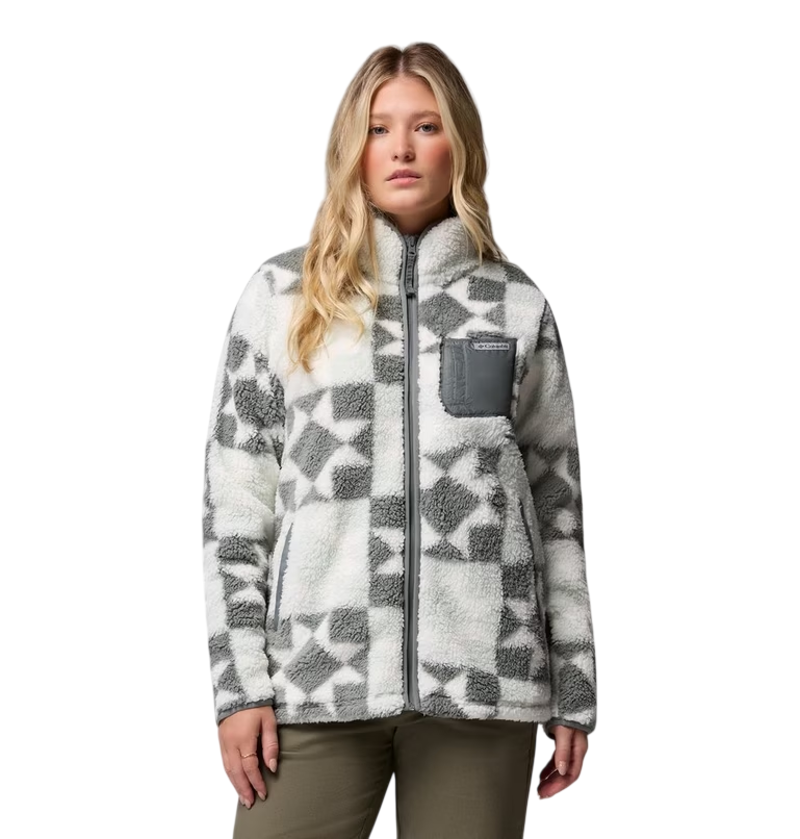 Columbia Women's West Bend Print Full Zip II in Tea Light/Cozy