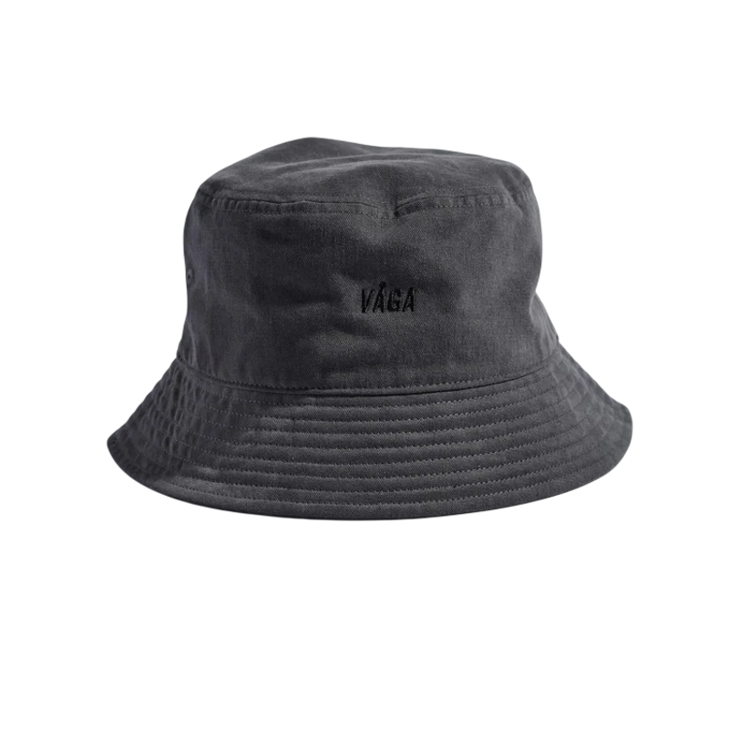 Vaga Washed Cotton Bucket Hat IN Charcoal