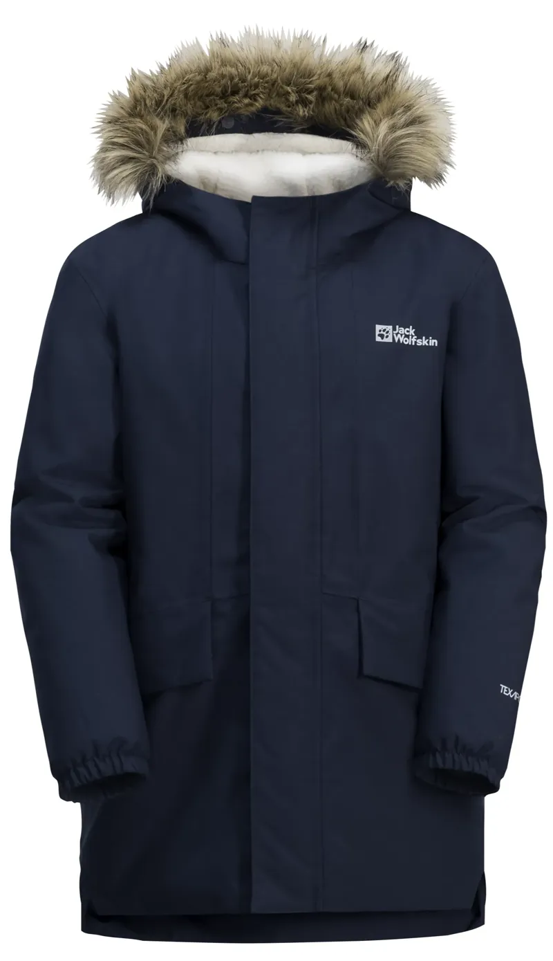Jack Wolfskin Boy's Cosy Bear Jacket in Night Blue