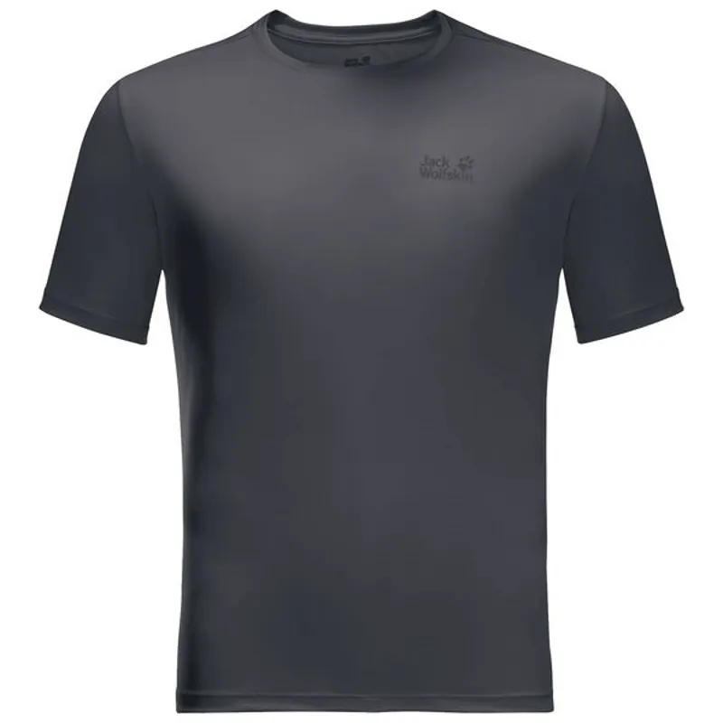 Jack Wolfskin Men's Tech T-shirt in Ebony