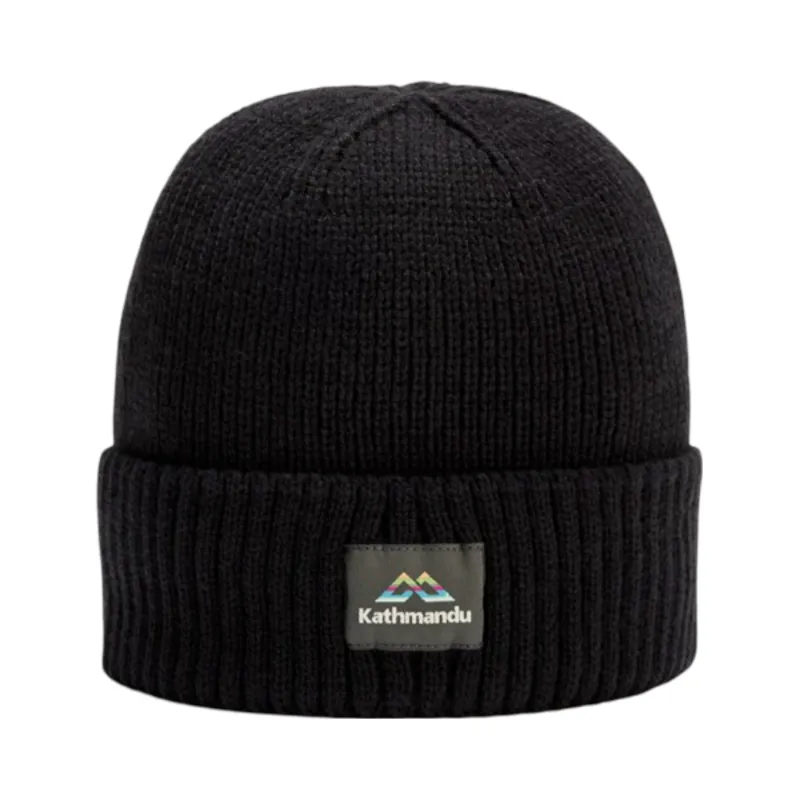 Kathmandu Badge Beanie in Black