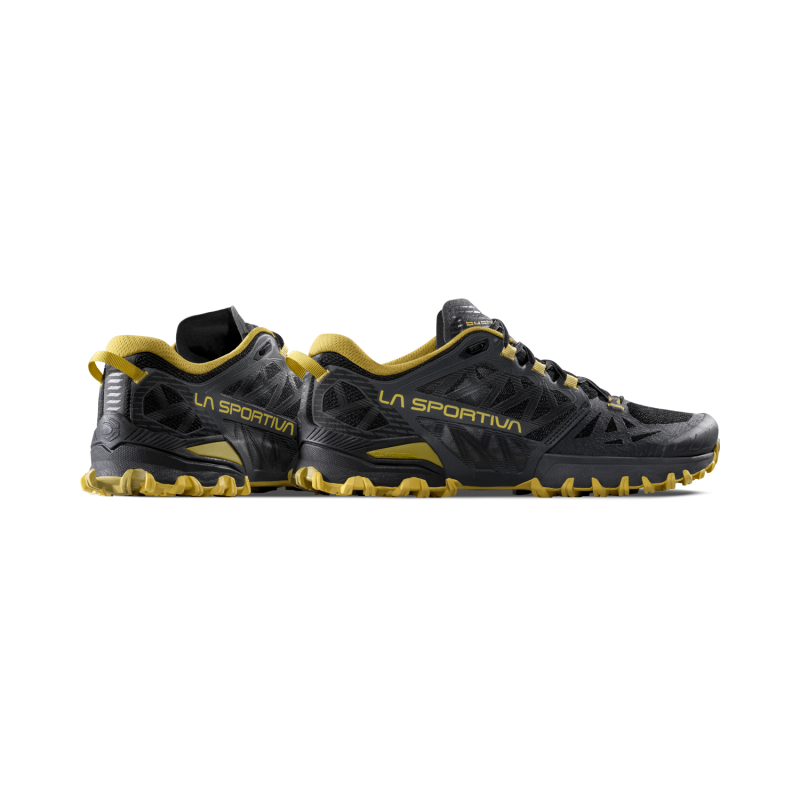 La Sportiva Bushido III Shoe in Black/Yellow-5