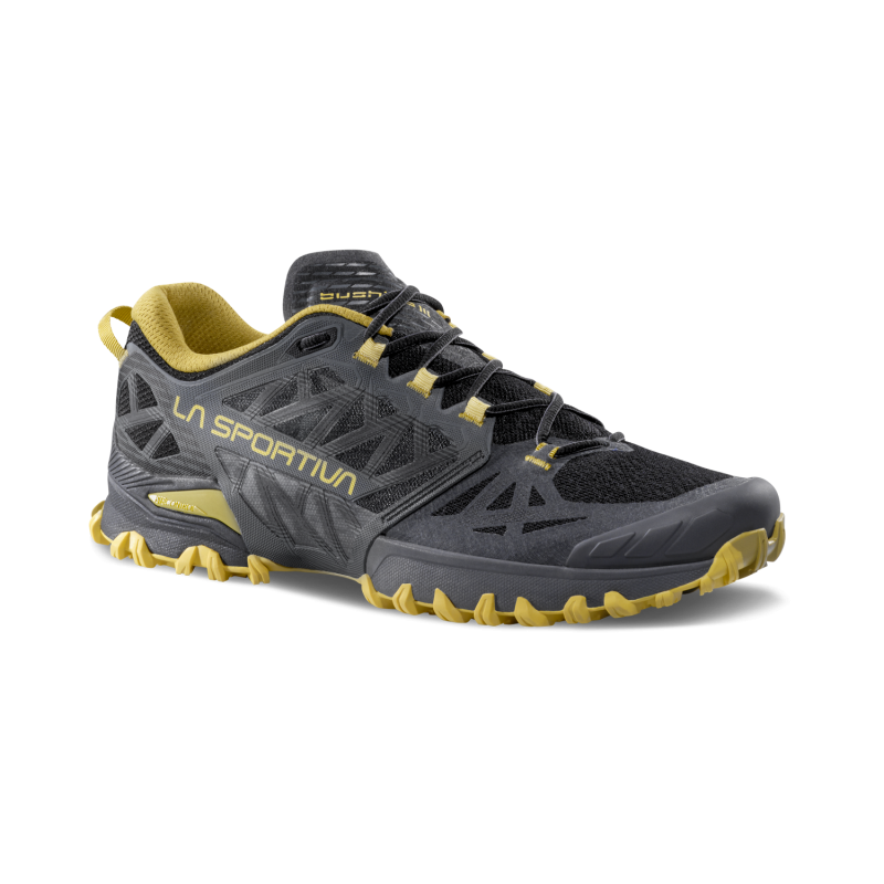 La Sportiva Bushido III Shoe in Black/Yellow-1