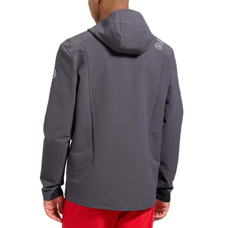La Sportiva Men's Descender Storm Jacket in Onyx/Chalk-3