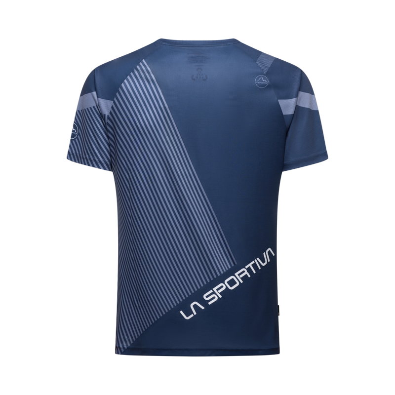 La Sportiva Men's Flow T-Shirt in Night Sky/Chalk-1