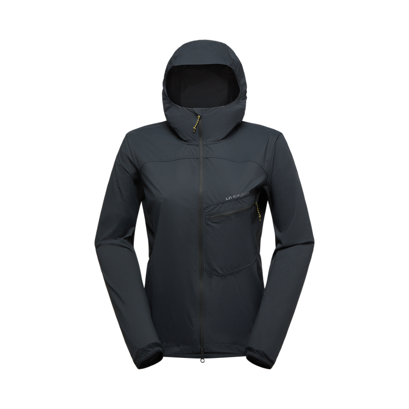 La Sportiva Men's Freeway Wind Jacket in Black/Onyx