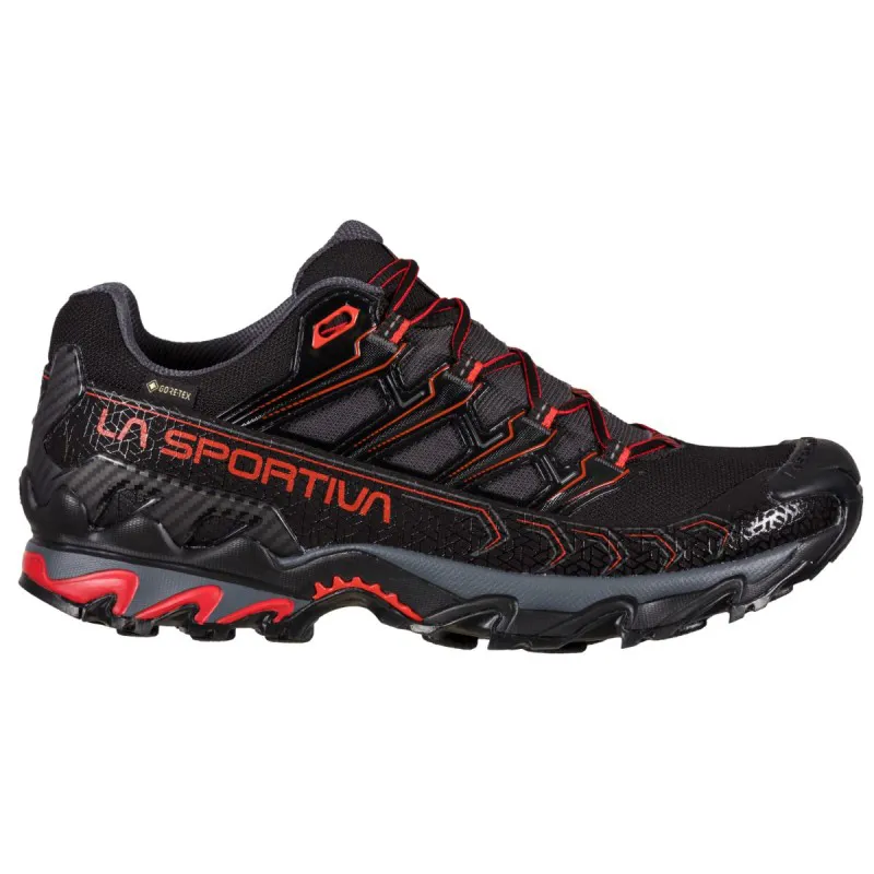 La Sportiva Men's Ultra Raptor II GTX in Black/Goji