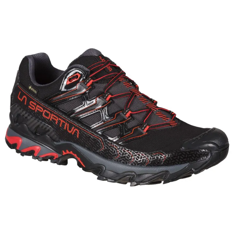 La Sportiva Men's Ultra Raptor II GTX in Black/Goji-2