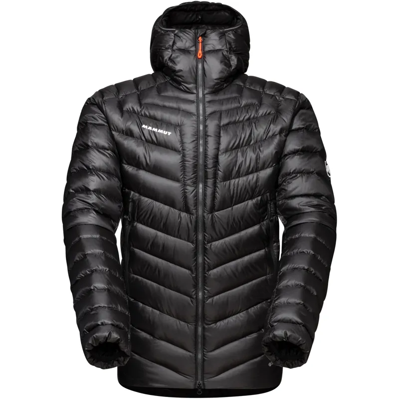 Mammut Men's Broad Peak Insulated Hooded Jacket in Black/White