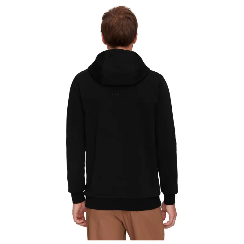 Mammut Men's Midlayer Logo Hoody in Black/White-2