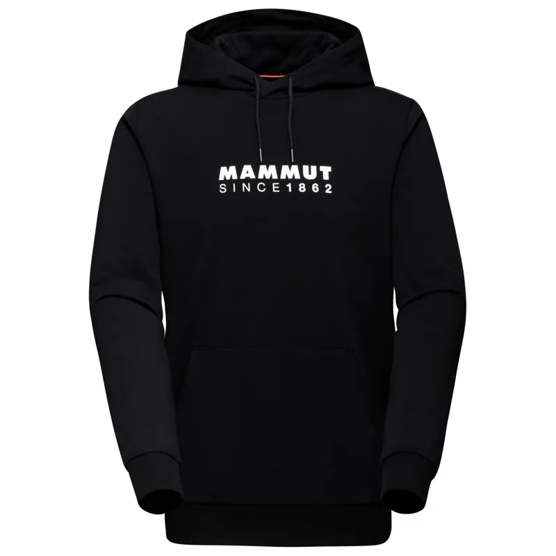 Mammut Men's Midlayer Logo Hoody in Black/White