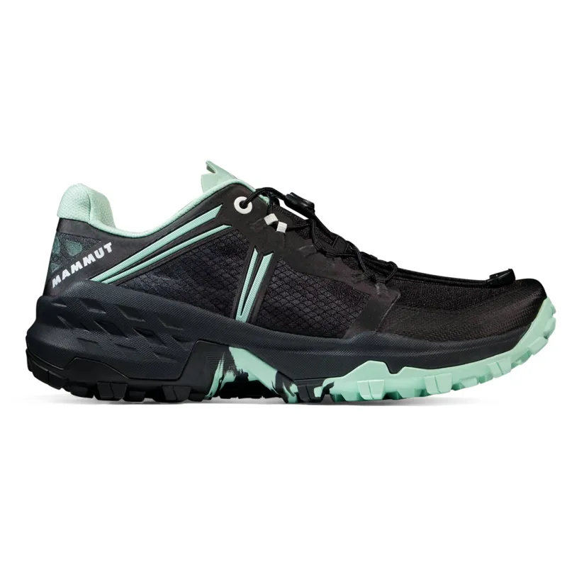 Mammut Men's Sertig TR Low in Black/Neo Mint