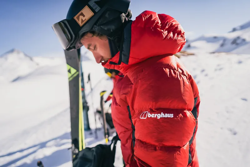 Berghaus Men's MTN Arete Ultra Down Hoody in Red/Black-3