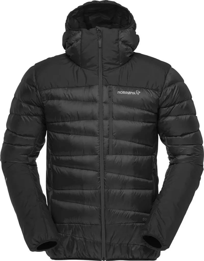 Norrona Men's Falketind Down 750 Hood in Caviar Black
