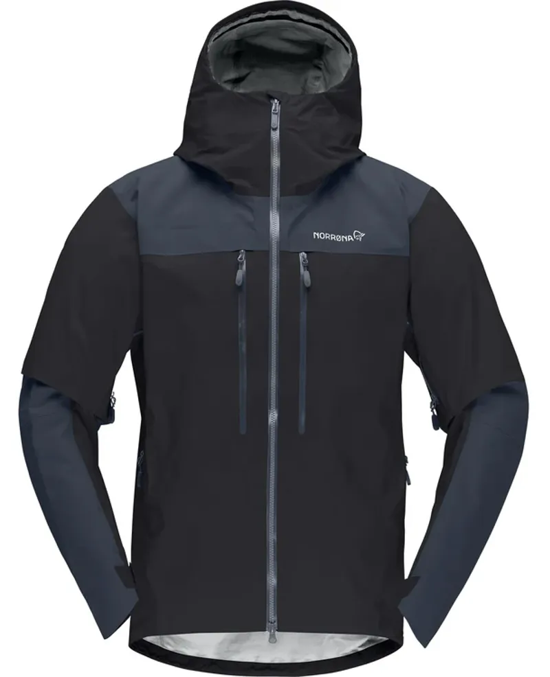Norrona Men's Trollveggen Gore-Tex Pro Light Jacket in Caviar/Cool Black