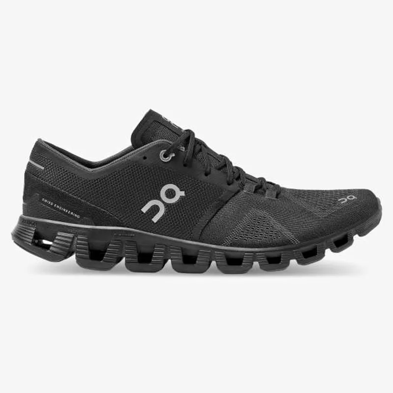 On Running Men's Cloud X Running Shoes in Black/Asphalt