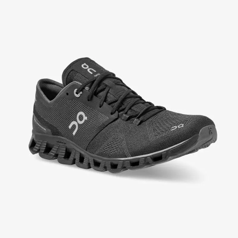 On Running Men's Cloud X Running Shoes in Black/Asphalt-2