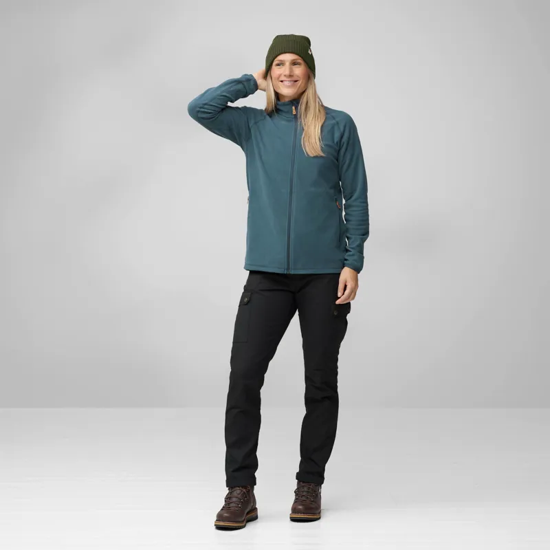 Fjallraven Women's Övik Lite Fleece Jacket in Mountain Blue-2