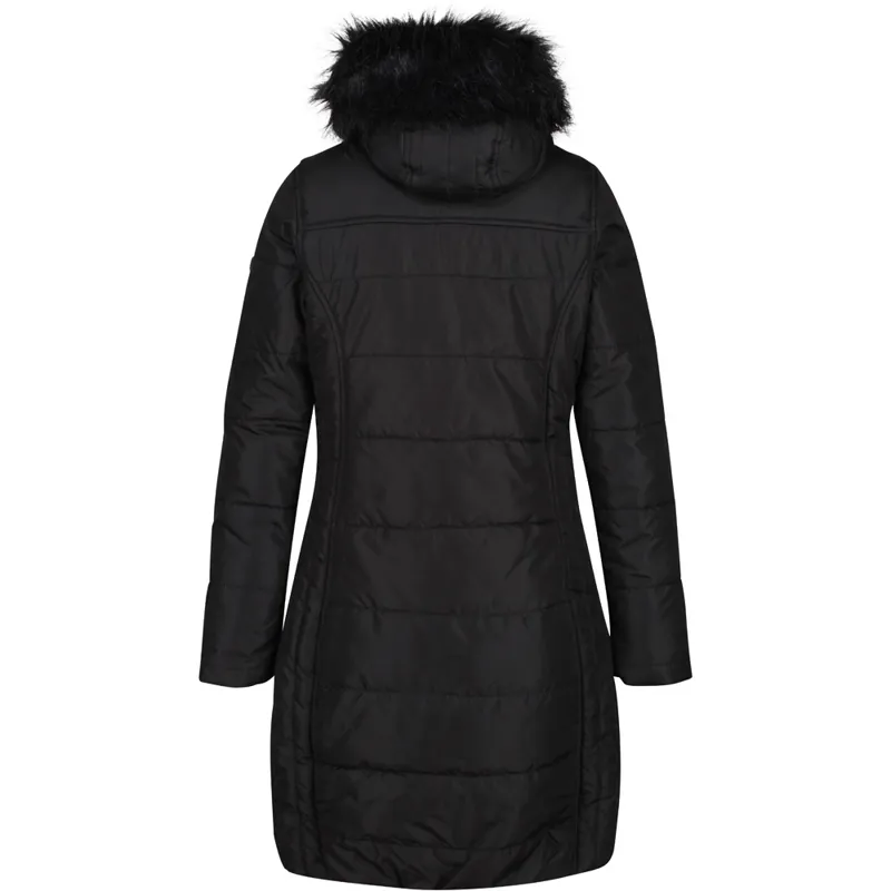 Fermina ii long length quilted puffer parka hotsell jacket black