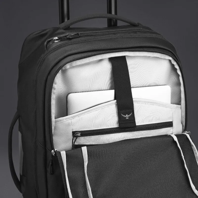 Osprey Transporter Wheeled Carry On in Raven Black-7