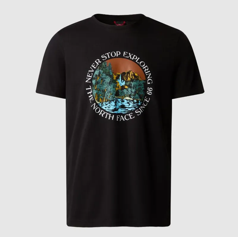 The North Face Men's Graphic T-Shirt in TNF Black/Brandy Brown