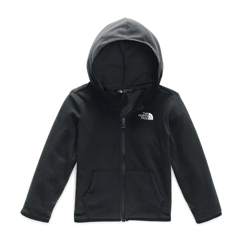The North Face Toddler Glacier Full Zip Hoodie in TNF Black
