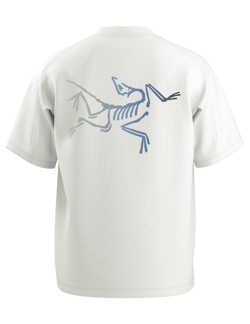 Arc'teryx Men's Kragg Cotton Logo Tee in White Light-2