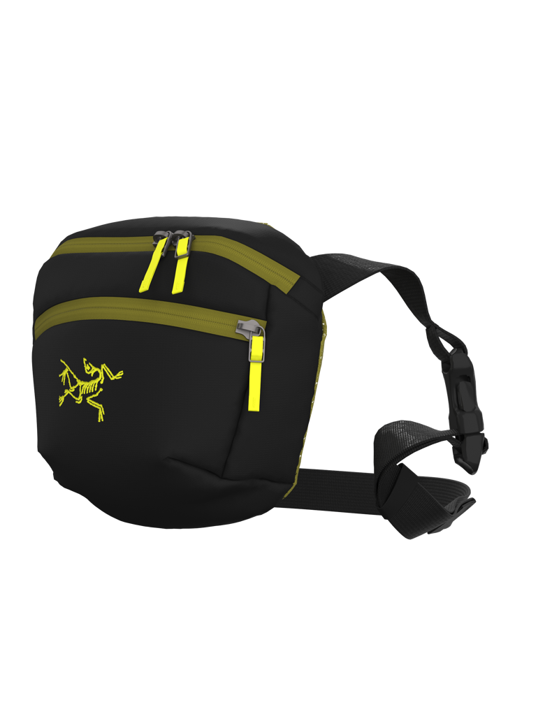 Arc'teryx Mantis 1 Waist Pack in Black/Olive Moss-1