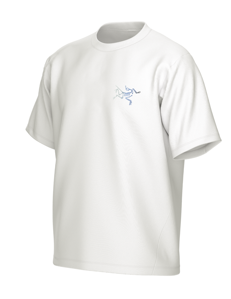 Arc'teryx Men's Kragg Cotton Logo Tee in White Light-1
