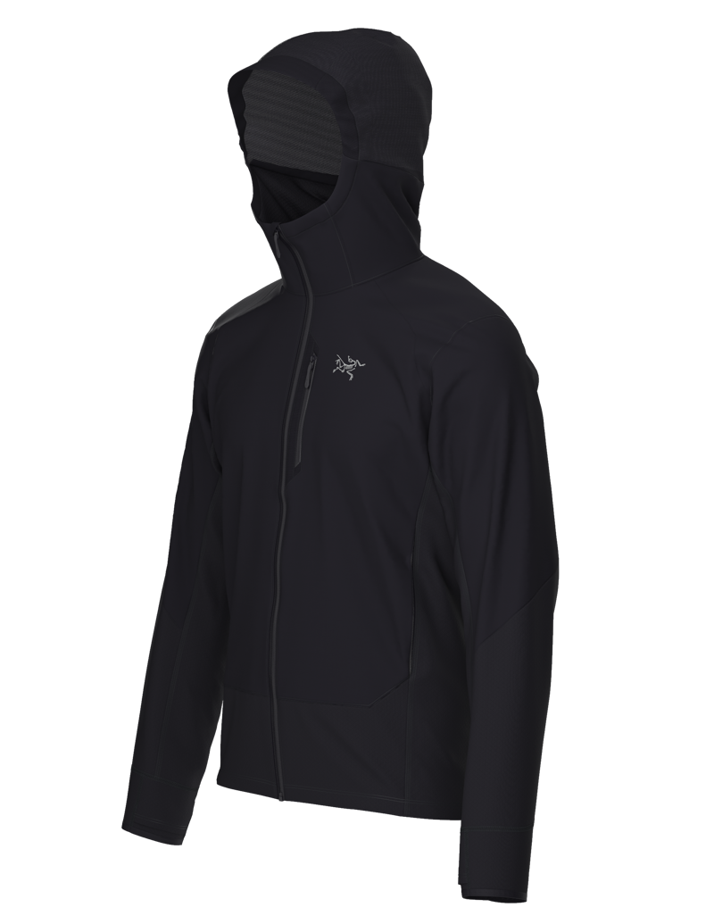 Arc'teryx Men's Delta Hybrid Hoody in Black-2