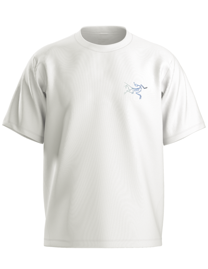 Arc'teryx Men's Kragg Cotton Logo Tee in White Light