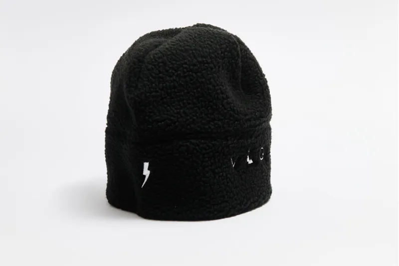 Vaga Adult Teddy Fleece Beanie in Black