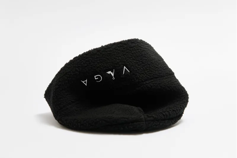 Vaga Adult Teddy Fleece Beanie in Black-3
