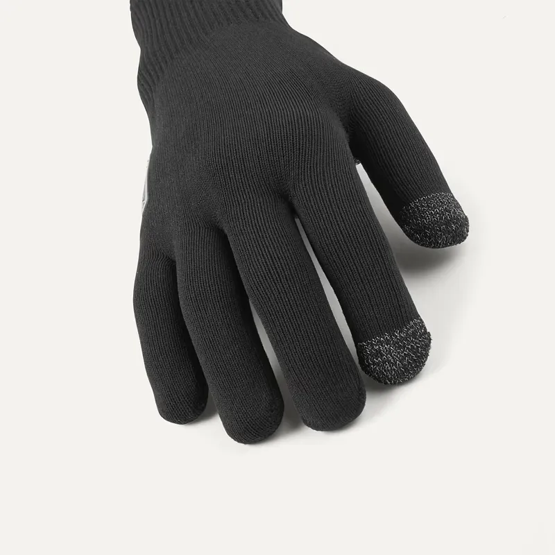 Sealskinz Adult Anmer Waterproof All-Weather Ultra Grip Knitted Gloves in Black-2