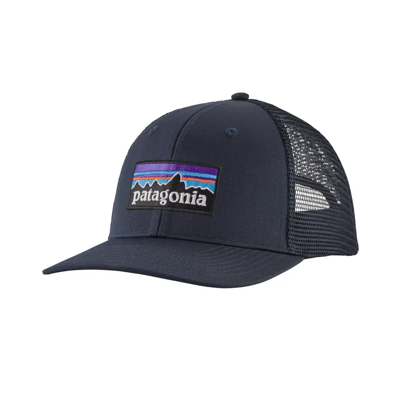 Patagonia Unisex P-6 Logo Trucker Cap in Blue