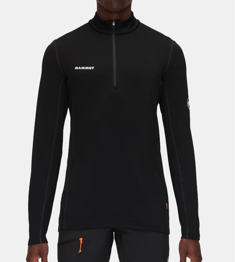 Mammut Men's Aenergy ML Half Zip Pullover in Black-1