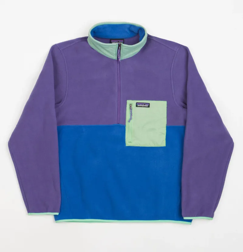 Patagonia Men's Microdini 1/2 Zip Pullover in Bayou Blue