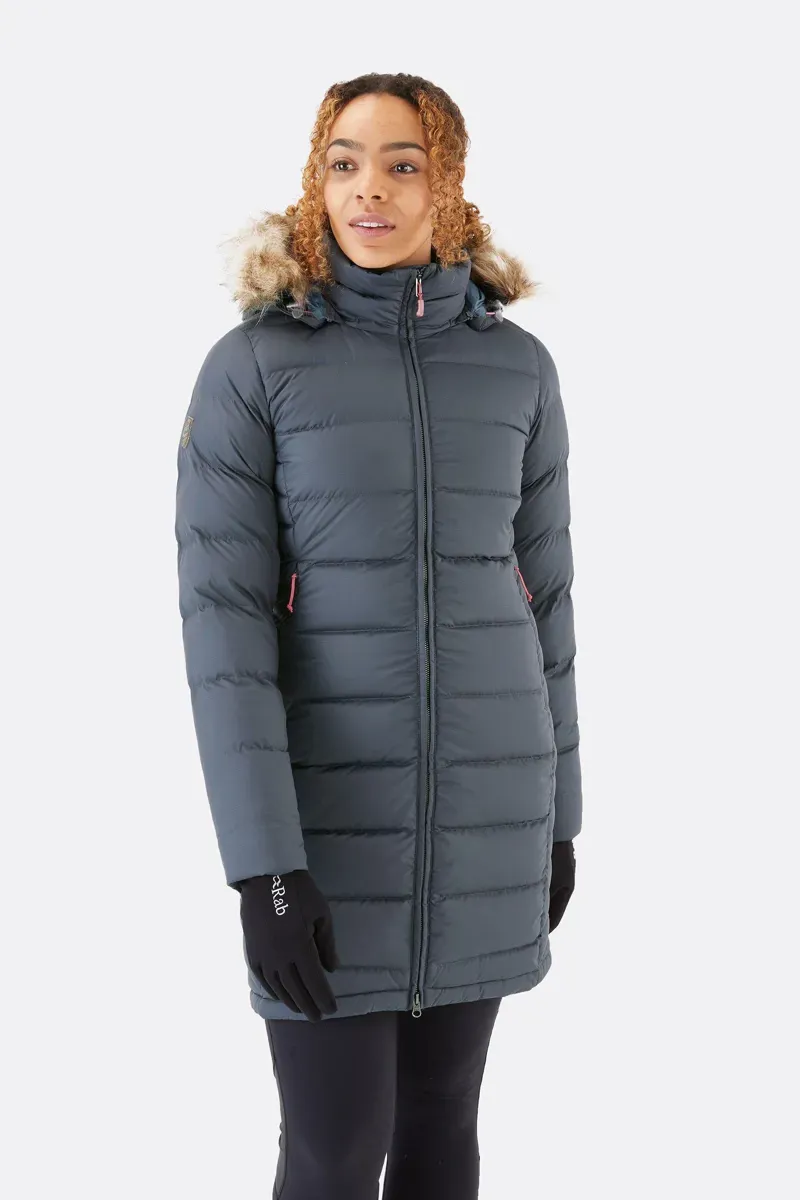 Rab Deep Cover Womens Parka in Steel-2