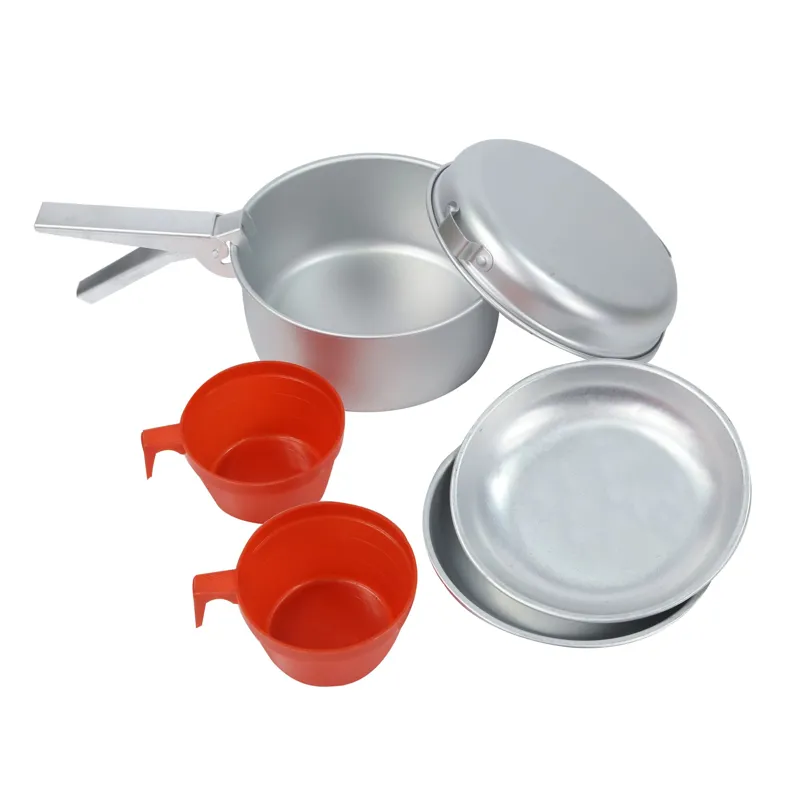 Regatta 2 Person Aluminium Cookset in Silver
