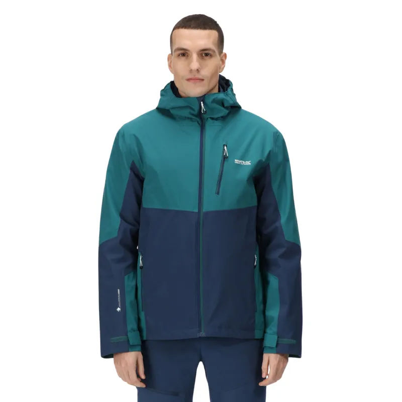 Regatta Men's Wentwood VII 3in1 Waterproof Jacket in Pacific Green/Admiral Blue-12