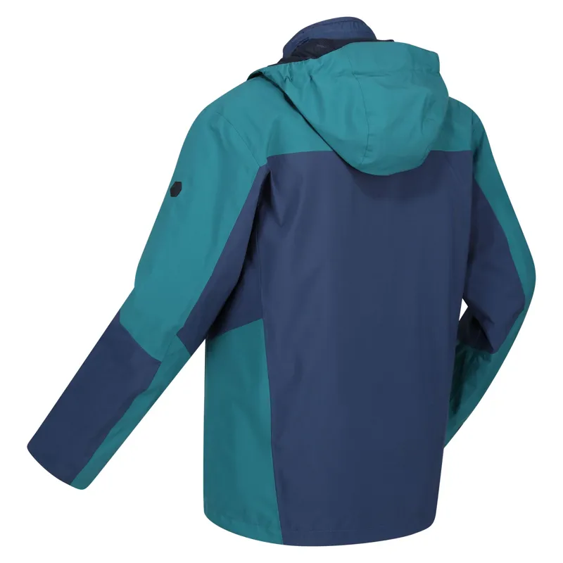 Regatta Men's Wentwood VII 3in1 Waterproof Jacket in Pacific Green/Admiral Blue-5