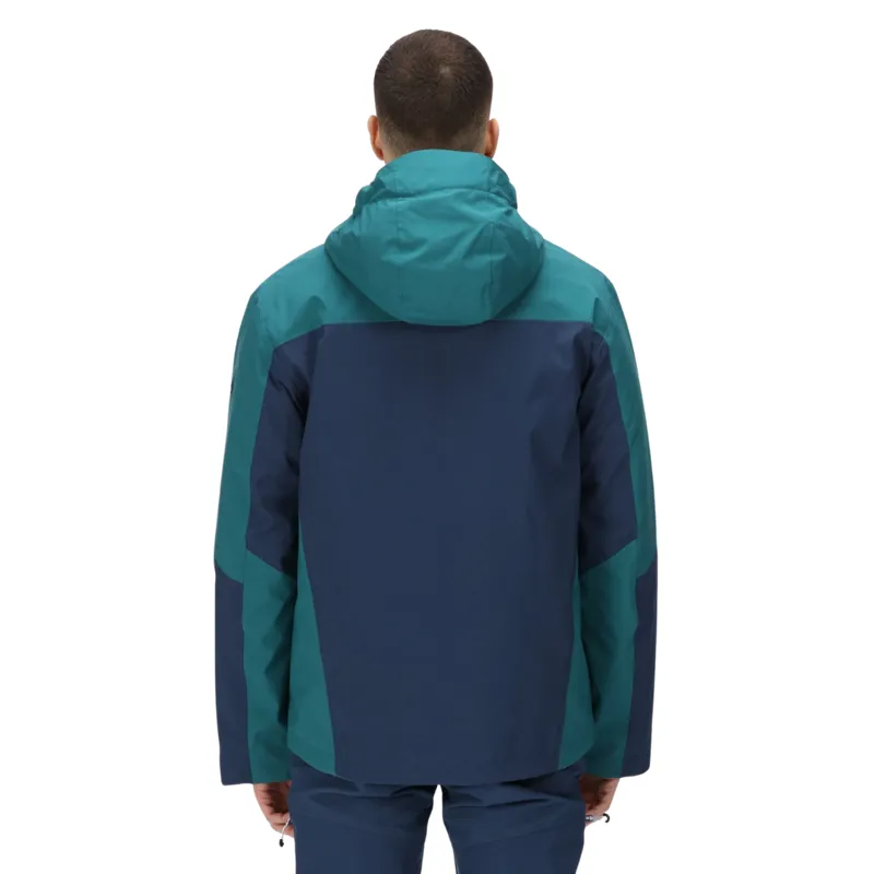 Regatta Men's Wentwood VII 3in1 Waterproof Jacket in Pacific Green/Admiral Blue-13